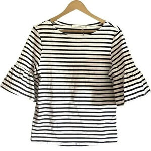 NWT Ellison striped bell sleeve top